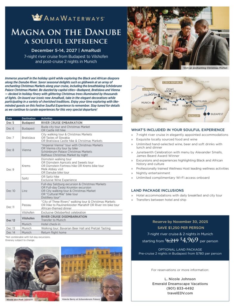 AmaWaterways “Magna on the Danube” river cruise itinerary highlighting onboard features, destinations, and accommodations